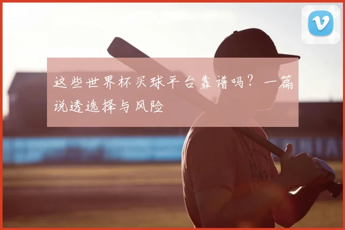 这些世界杯买球平台靠谱吗？一篇说透选择与风险