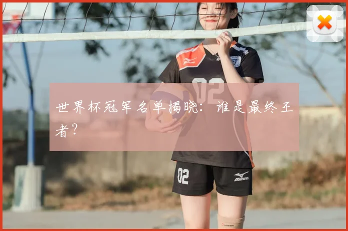 世界杯冠军名单揭晓:谁是最终王者?