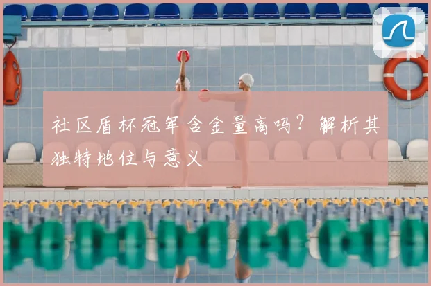 社区盾杯冠军含金量高吗？解析其独特地位与意义